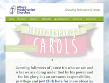 Tablet Screenshot of alburychurch.org.au